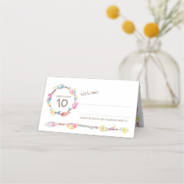ボホフェザービーズ結婚ズゲスト座席表 プレイスカード