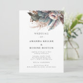ボホフェザーフローラ結婚式招待状 招待状 (スタンド正面)