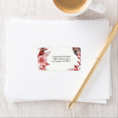 ボホフェザーブルゴーニュバラリースアドレス ラベル (インサイチュ)