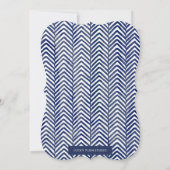 ボホフェザーベビーシャワー招待状 招待状 (裏面)