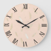 ボホフェザーモダンラグジュアリーコレクション ラージ壁時計 (正面)