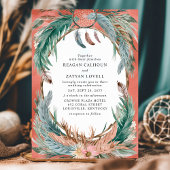 ボホフェザーリースとドリームキャッチャー結婚ズ 招待状