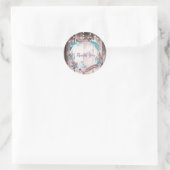 ボホフェザーリース&ストリングライトブライダルシャワー ラウンドシール (バッグ)