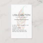 ボホフェザー抽象芸術 名刺 (裏面)