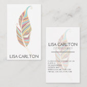 ボホフェザー抽象芸術 名刺 (正面/裏面)