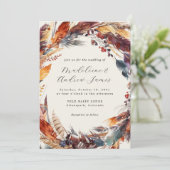 ボホフェザー秋リース書結婚道の 招待状 (スタンド正面)