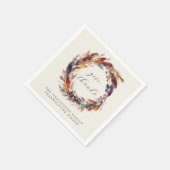 ボホフェザー秋葉サンクスギビングディナー スタンダードカクテルナプキン (角)