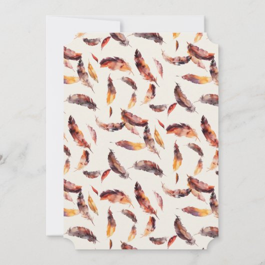 ボホフェザー秋葉サンクスギビングディナー 招待状 (裏面)