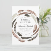 ボホフェーズウエスタンデザートベージュブライダルシャワー 招待状 (スタンド正面)