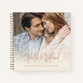 ボホフォトオーバーレイクリームゲストブック ノートブック (正面)