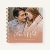 ボホフォトオーバーレイテラコッタゲストブック ノートブック (正面)