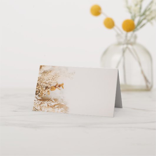 ボホフォラル秋の結婚式 プレイスカード (正面)