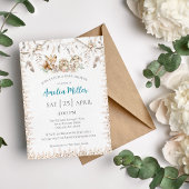 ボホフォレストアニマルベビースシャワー招待状 招待状