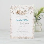 ボホフォレストアニマルベビースシャワー招待状 招待状 (スタンド正面)