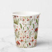 ボホフォレストウッドランド動物秋赤ちゃんシャワー 紙コップ (右)