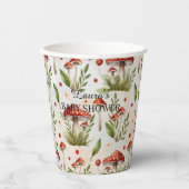 ボホフォレストウッドランド動物秋赤ちゃんシャワー 紙コップ (正面)