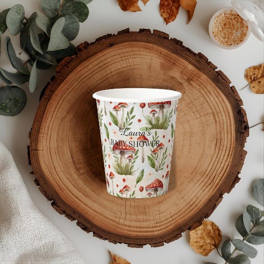 ボホフォレストウッドランド動物秋赤ちゃんシャワー 紙コップ
