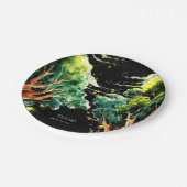 ボホフォレストウッドランド誕生日 ペーパープレート (アングル)