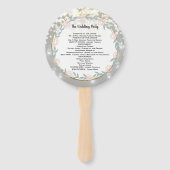 ボホフォレストメイソンジャールピンク金ゴールド結婚式 プログラム ハンドファン (裏面)