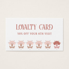 ボホフォークアートフラワーズqrコードロイヤリティカード