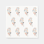 ボホフォーク秋秋の葉感謝祭 スタンダードカクテルナプキン (正面)