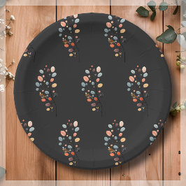 ボホフォーク秋秋の葉感謝祭 ペーパープレート