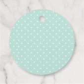 ボホフクロウベビーシャワーメッセージカード フェイバータグ (裏面)