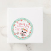 ボホフクロウベビーシャワーメッセージカード フェイバータグ (インサイチュ)