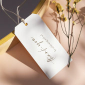 ボホフフッフィパンパスグラスブライダルシャワーサンキュー ギフトタグ