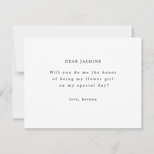 ボホフラワーガールカード セーブザデート (裏面)