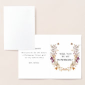 ボホフラワーガールカード 箔カード (ディスプレー)