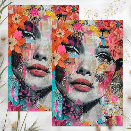 ボホフラワーガールデクページティッシュペーパー 薄葉紙