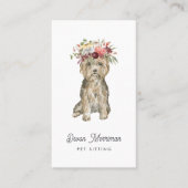 ボホフラワークラウンカップ |ペット・ケア 名刺 (正面)