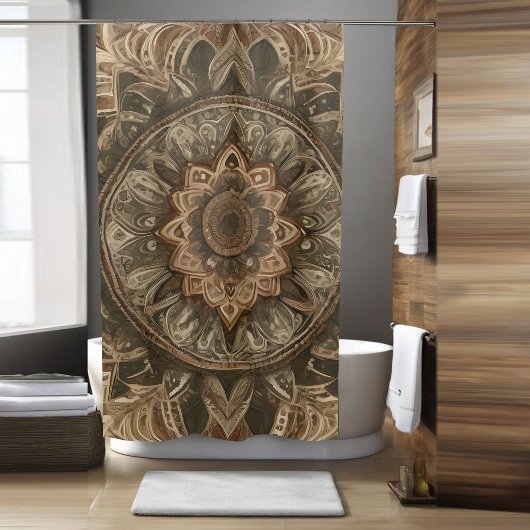 ボホフラワーシャワーカーテンスタイル3 シャワーカーテン