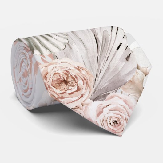 ボホフラワースアンパスグラス ネクタイ (ロール)