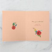 ボホフラワーズイラストレーション カード (内部)