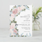 ボホフラワーズウィンターウェディング 招待状 (スタンド正面)