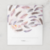 ボホフラワーズウオーターカラーフェザー プレイスカード (外部開封)