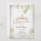 ボホフラワーズグリッタークラウンキンセアニラ 招待状 (正面)