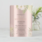 ボホフラワーズグリッタードリプスバラ金ゴールドバルミツワー 招待状 (スタンド正面)