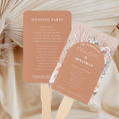 ボホフラワーズテラコッタ結婚式 プログラム ハンドファン