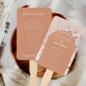 ボホフラワーズテラコッタ結婚式 プログラム ハンドファン