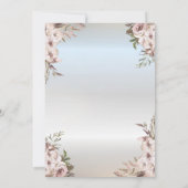 ボホフラワーズドレスシルバーシルバーキンセアニェラ 招待状 (裏面)