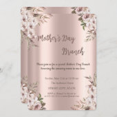 ボホフラワーズバラ金ゴールドマザーズデイブランチ 招待状 (正面/裏面)