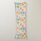 ボホフラワーズパターンB01.w LGrey BG ボディピロー (正面縦)