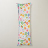 ボホフラワーズパターンB01.w LGrey BG ボディピロー (裏面 (縦))