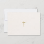 ボホフラワーズパンパスグラス正教会バプテスマ サンキューカード (裏面)