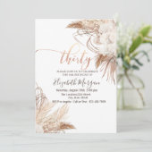 ボホフラワーズパンパスグラス30歳 招待状 (スタンド正面)