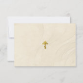 ボホフラワーズパンパス正教会キリスト教バプテスマ サンキューカード (裏面)