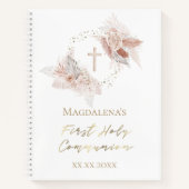 ボホフラワーズファーストホーリーコミュニオンゲストブック ノートブック (正面)